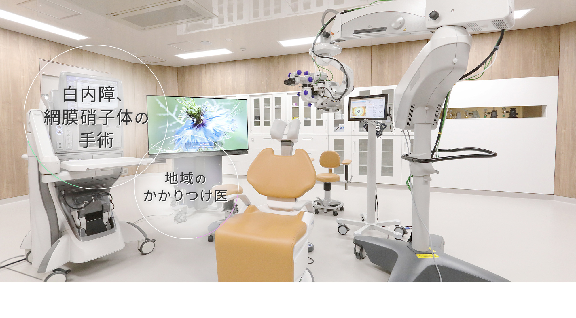 ハイレベルな眼科医療を提供する白内障、網膜硝子体の手術 0歳から通える地域のかかりつけ医 白内障・網膜硝子体の日帰り手術対応